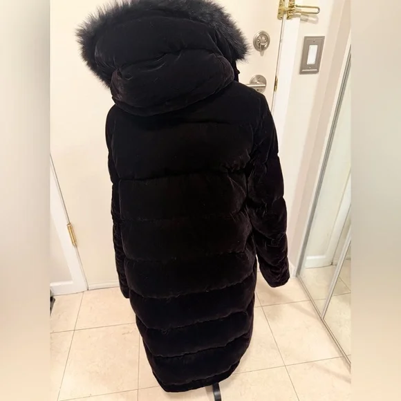 Massimo Dutti Dark Brown Puffer Jacket - Picture 4 of 11